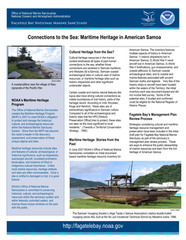 Maritime Heritage in American Samoa