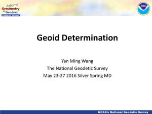 Geoid Determination