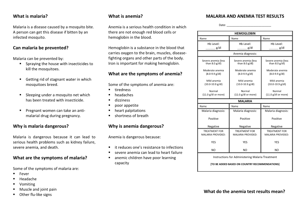 What Is Malaria?