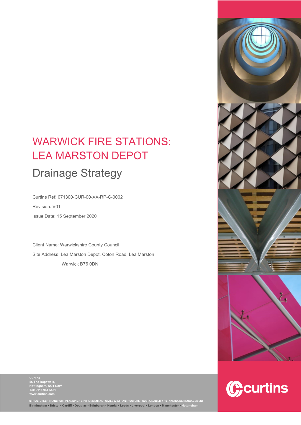 LEA MARSTON DEPOT Drainage Strategy