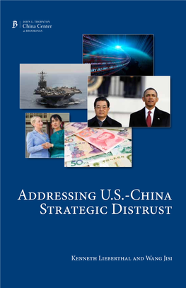 Addressing U.S.-China Strategic Distrust