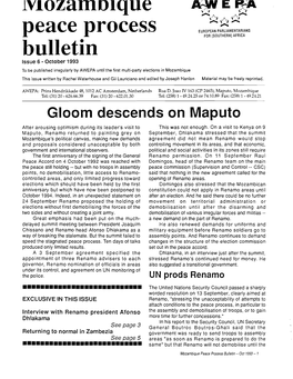 Gloom Descends on Maputo