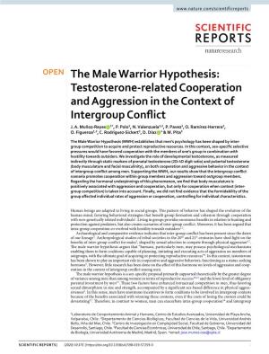 The Male Warrior Hypothesis: Testosterone-Related Cooperation and Aggression in the Context of Intergroup Confict J