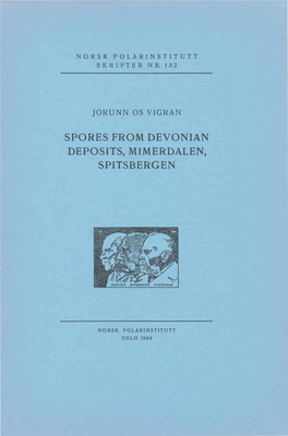 Jorunn Os Vigran Spores from Devonian Deposits