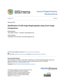 Identification of LSB Image Steganography Using Cover Image Comparisons