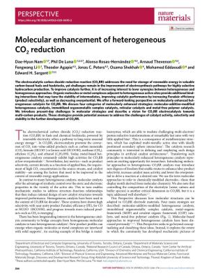 Molecular Enhancement of Heterogeneous CO2 Reduction