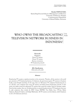 Who Owns the Broadcasting Television Network