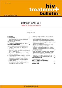 Treatmen+ (E) HTB: 2019 Vol 20 No 4 Bulletin