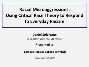 Using Critical Race Theory to Respond to Everyday Racism