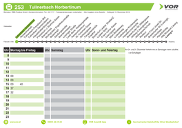 253 Tullnerbach Norbertinum Betreiber: ÖBB-Postbus Gmbh, Kundeninformation: Tel.: 05 1717 Fahrplanänderungen Vorbehalten Alle Angaben Ohne Gewähr Gültig Ab 15