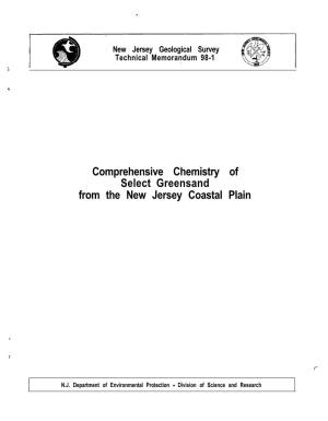 Comprehensive Chemistry of Select Greensand from the New Jersey Coastal Plain