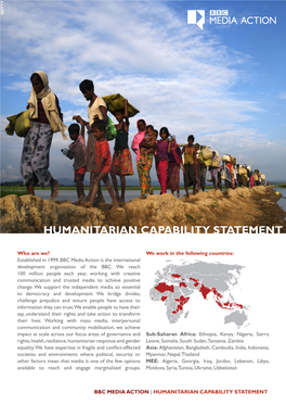 Humanitarian Capability Statement