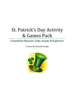 St. Patrick's Day Activity & Games Pack