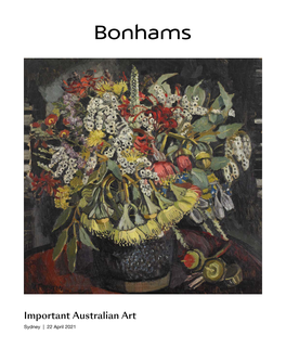 Important Australian Art Sydney | 22 April 2021