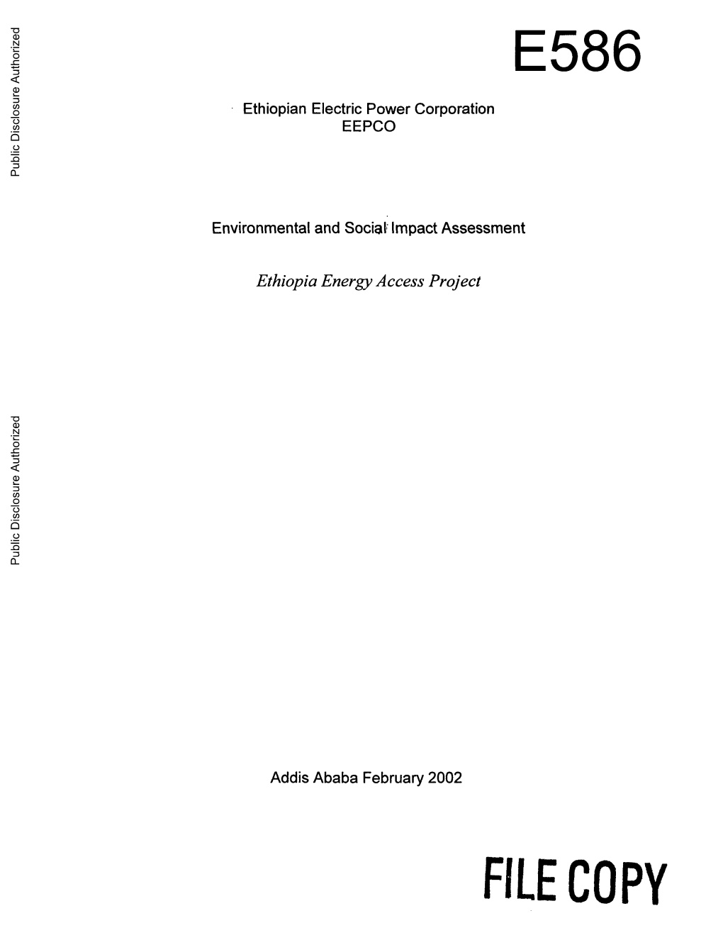 World Bank Document