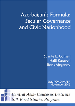 Secular Governance and Civic Nationhood