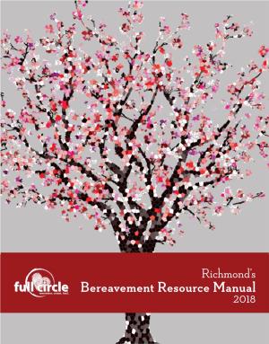 Bereavement Resource Manual 2018 Purpose
