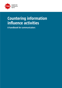 Countering Information Influence Activities a Handbook for Communicators