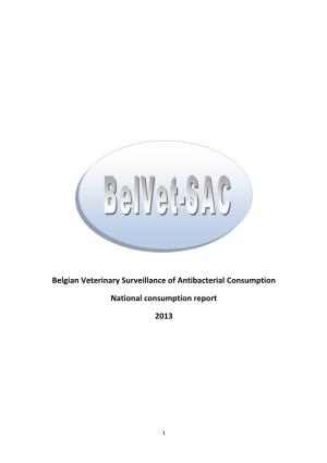 Belgian Veterinary Surveillance of Antibacterial Consumption