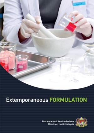 Extemporaneous Formulation, 2015