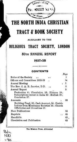 The North India Christian Tract Ii Book Society