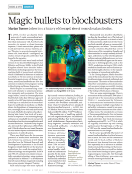 Magic Bullets to Blockbusters Marian Turner Delves Into a History of the Rapid Rise of Monoclonal Antibodies
