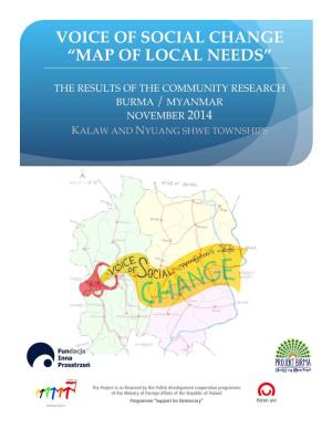 Map of Local Needs”