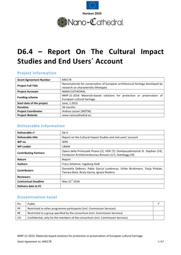 6.4 Report on the Cultural Impact Download