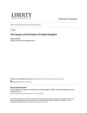 The Causes of the Division of Israel's Kingdom