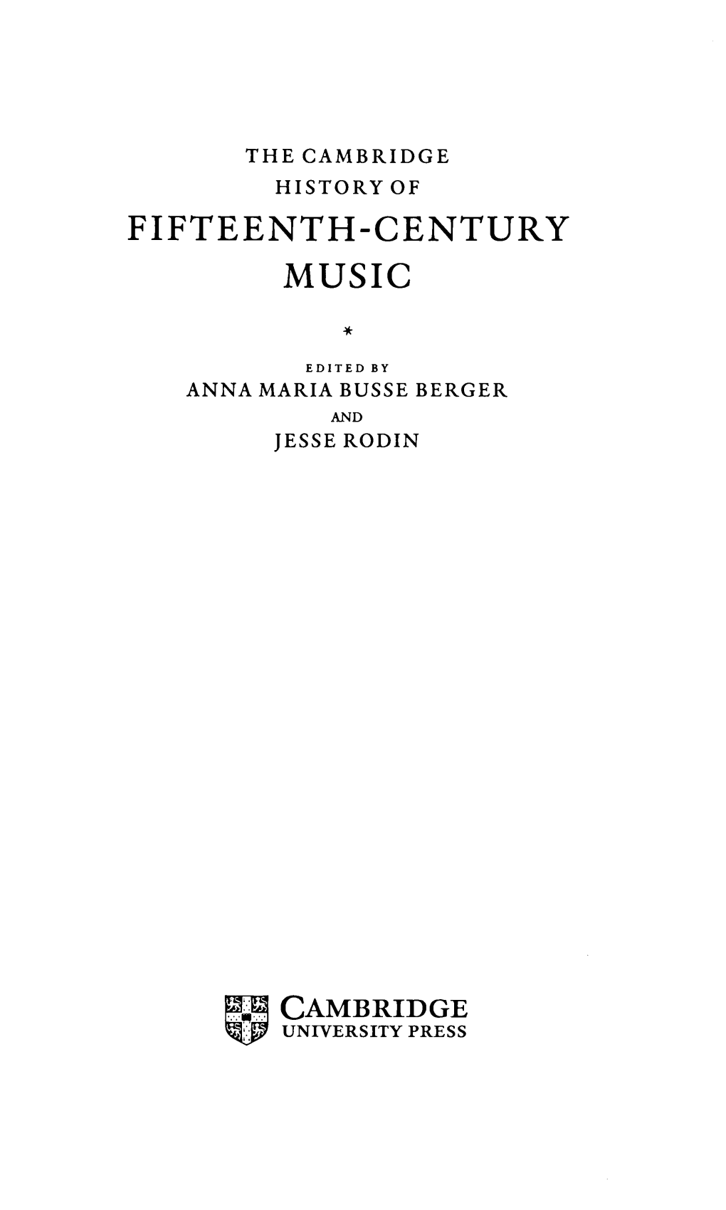 Fifteenth-Century Music 139