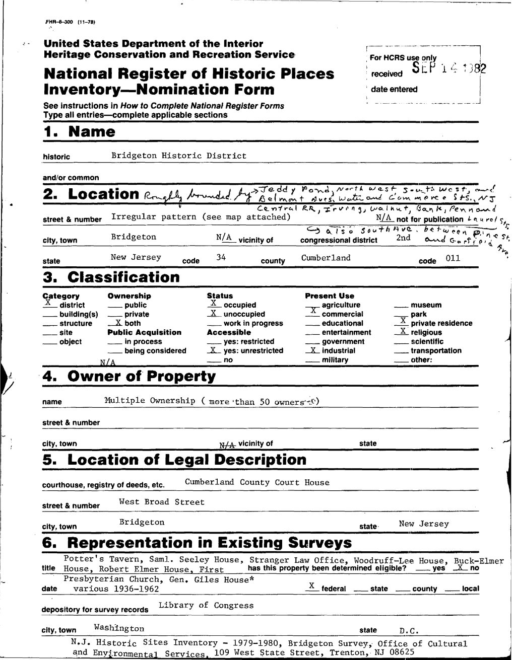 Historic District National Register Nomination