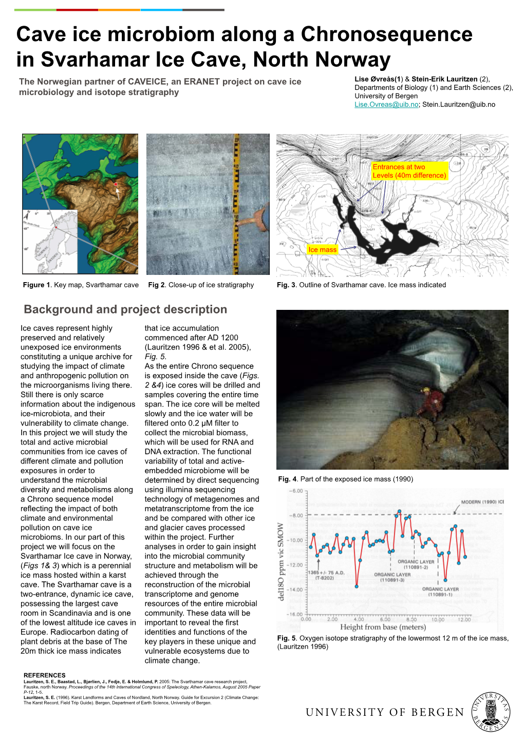 The Norwegian Partner of CAVEICE, an ERANET Project on Cave Ice Microbiology and Isotope Stratigraphy