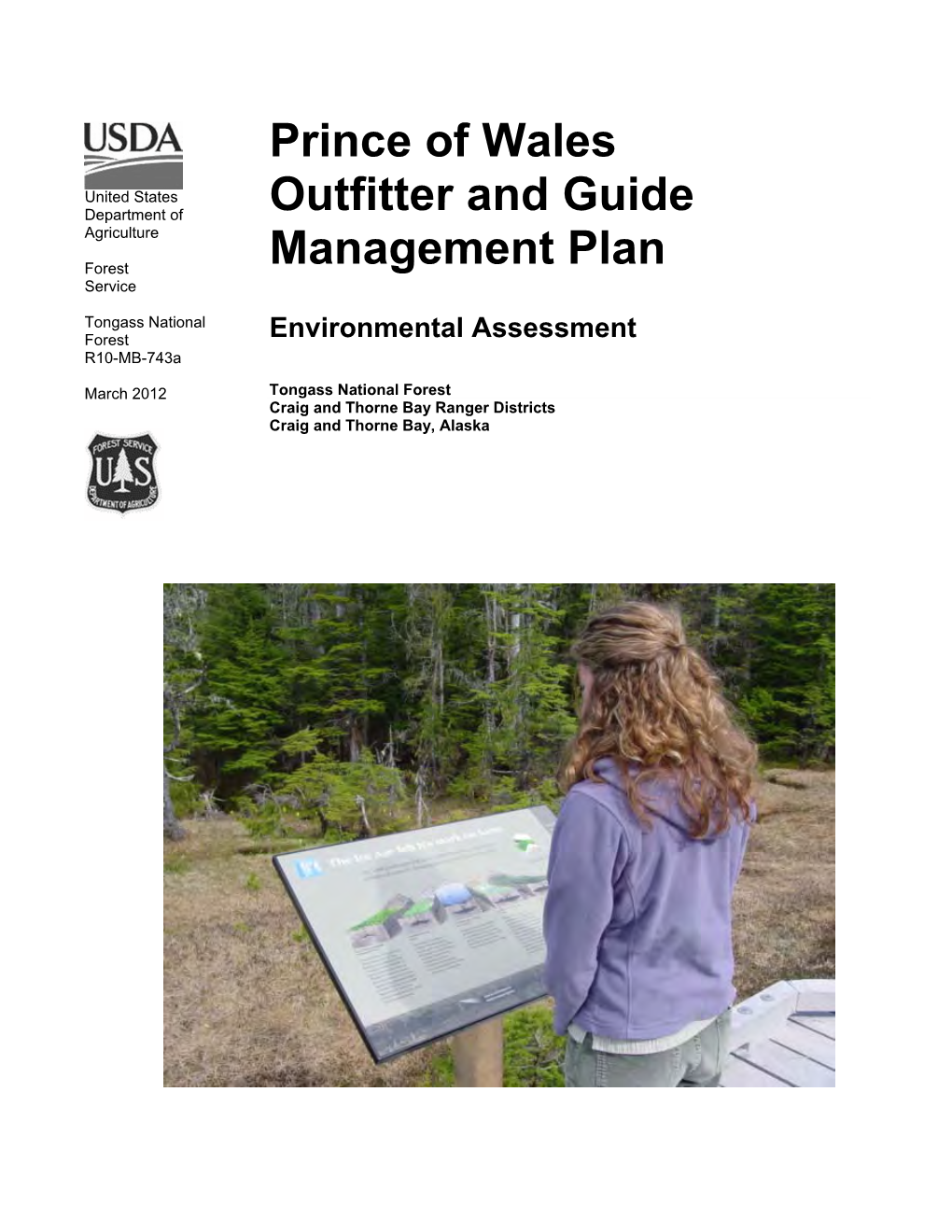 Prince of Wales Outfitter and Guide Management Plan