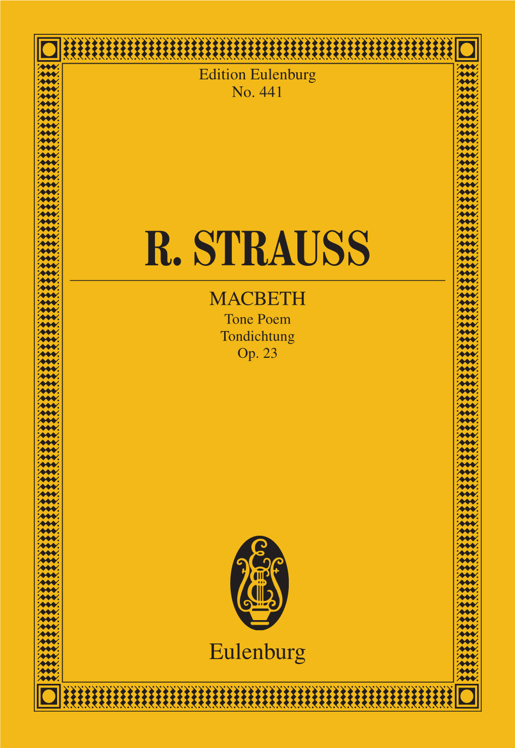 R. STRAUSS MACBETH Tone Poem Tondichtung Op