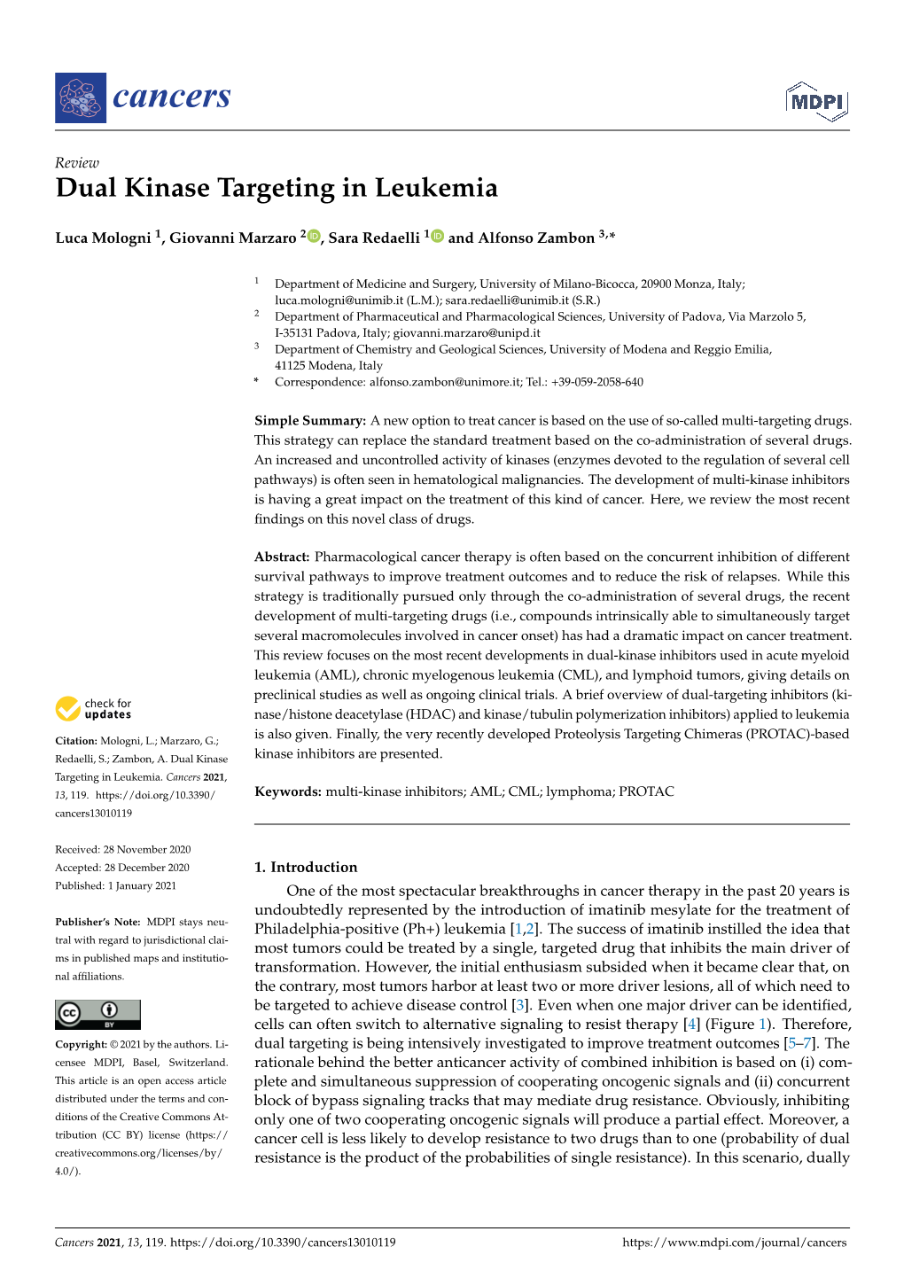 Dual Kinase Targeting in Leukemia