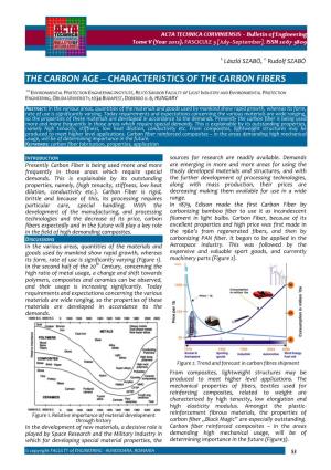Characteristics of the Carbon Fibers