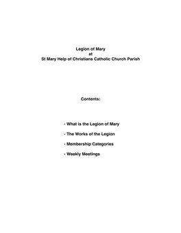 Legion of Mary Original