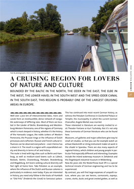 A Cruising Region for Lovers of Nature and Culture