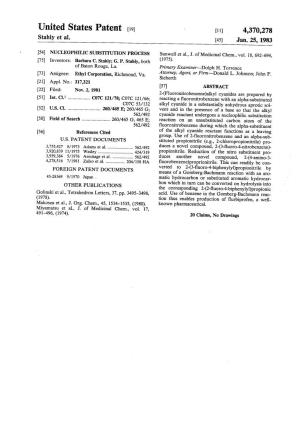 United States Patent (19) 11) 4,370,278 Stahly Et Al