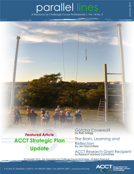 Parallel Lines a Resource for Challenge Course Professionals | Vol