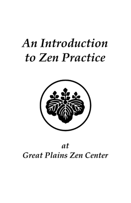 Introduction to Zen Practice