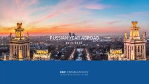 Russian Year Abroad 2 0 1 9 / 2 0 2 0 About Us