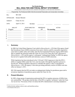 Bill Analysis and Fiscal Impact Statement