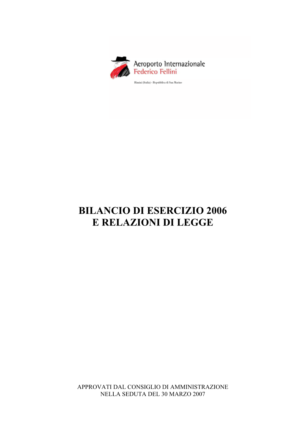 2006 E Relazioni Di Legge