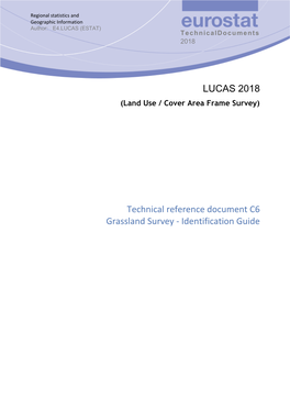 LUCAS 2018 Grassland Survey – Identification Guide