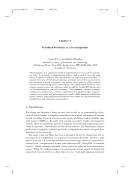 Chapter 1 Standard Problems in Micromagnetics