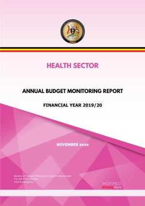 Health Sector Annual Budget Monitoring Report FY2019/20