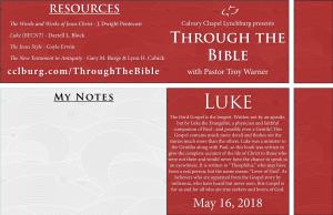 Through the Bible – Luke Luke & Acts Introduction the Gospel of Luke and the Book of Acts Were Written by the Same Author: Luke the Physician