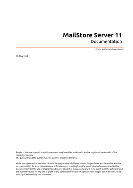 Mailstore Server 11 Documentation