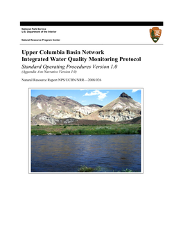 Upper Columbia Basin Network Integrated Water Quality Monitoring Protocol